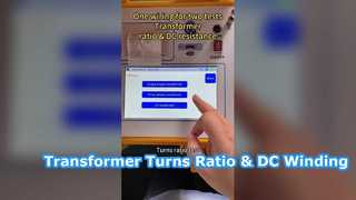 Transformer Turns Ratio and Winding Resistance Tester